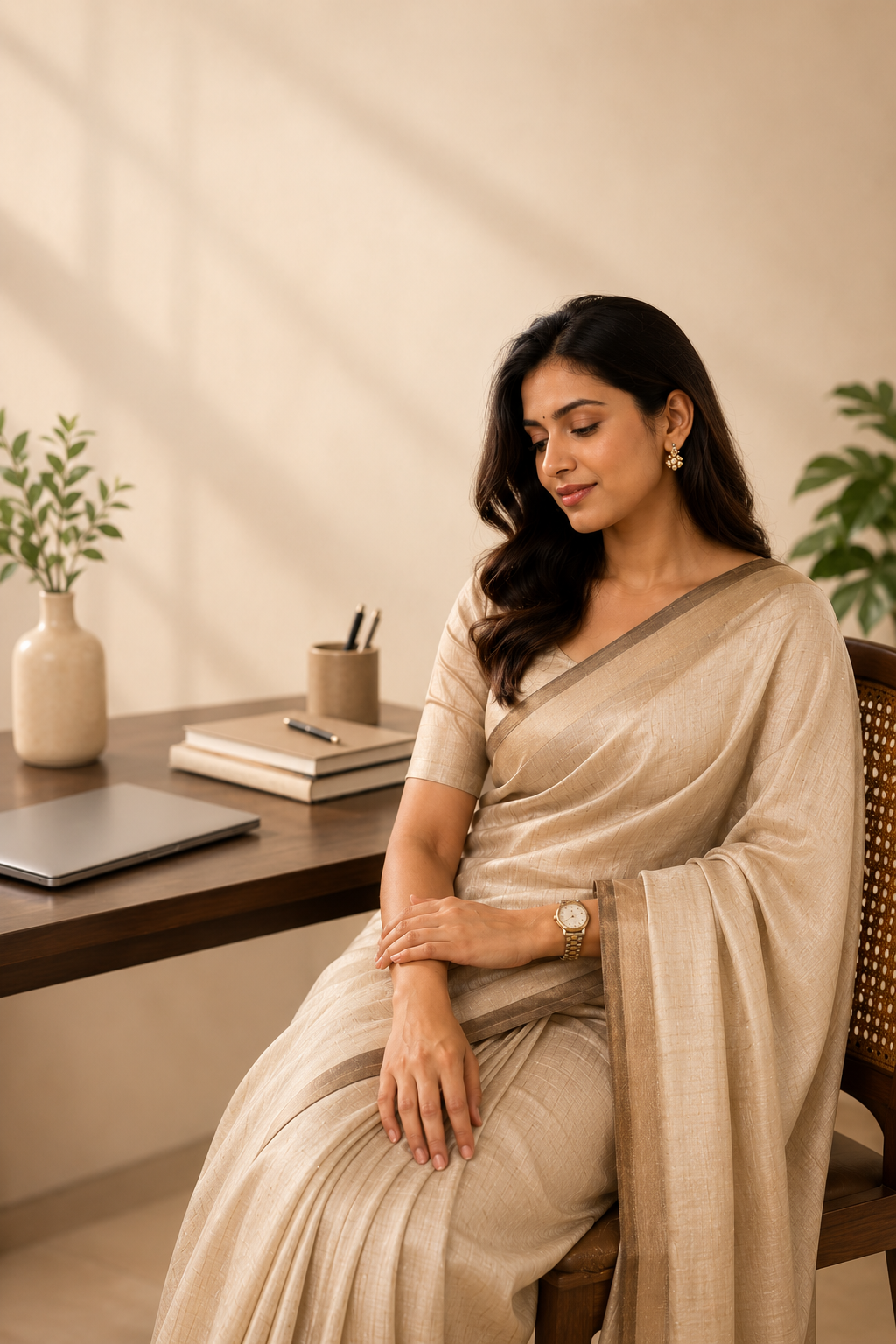 Office wear cotton saree for women lightweight saree collection Arambham by Naree