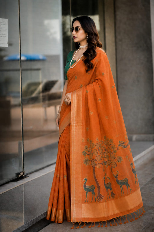 Nature's Canvas Saree