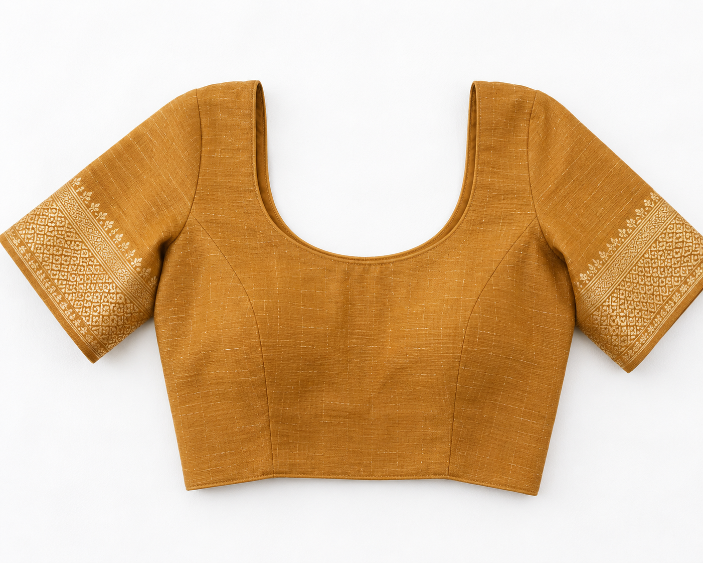 Mustard yellow cotton crush tissue