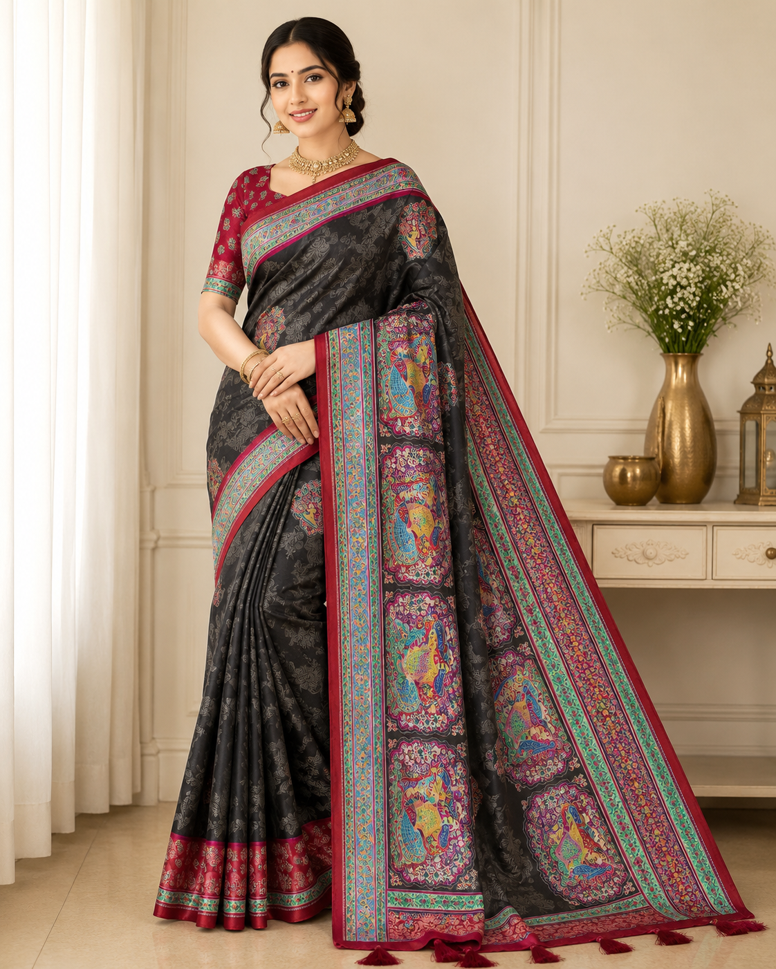 Rang Mahal Heritage Art Silk Tissue Saree